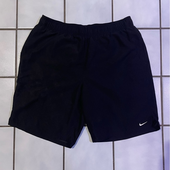 Men’s Nike Shorts Black Athletic Shorts Drawstring Waist, Lined, Pockets Large - Picture 2 of 8